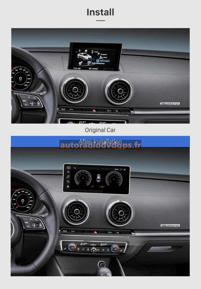 Écran tactile HD 9 pouces Android 13.0 Radio de navigation GPS pour  2012-2020 Renault Dacia Sandero avec prise en charge Bluetooth AUX Carplay  TPMS