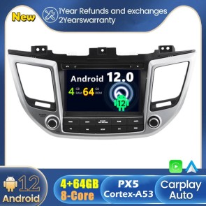 Android 12 Autoradio Lecteur DVD GPS Compatible pour Hyundai ix35 (2015-2018)-1