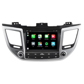 Hyundai ix35 Android 12.0 Autoradio DVD GPS avec Commande au volant et Kit mains libres Bluetooth DAB USB 4G WiFi OBD2 Carplay - Android 12 Autoradio Lecteur DVD GPS pour Hyundai ix35 (2015-2018)